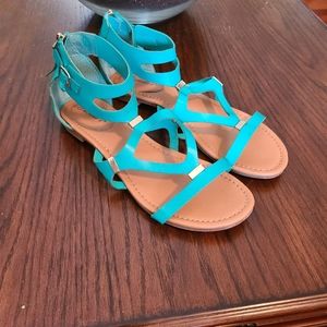 Breckelle's aqua sandals